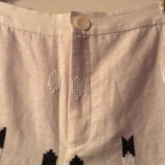 Zara Embroidered Linen Trouser - Picture 5 of 16